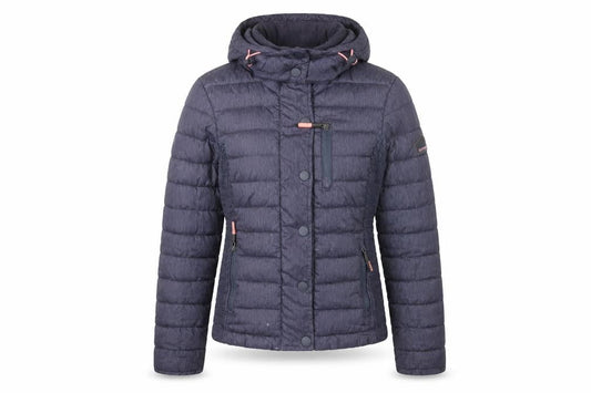 Womens UK Size 6 Superdry Blue Puffer Jacket