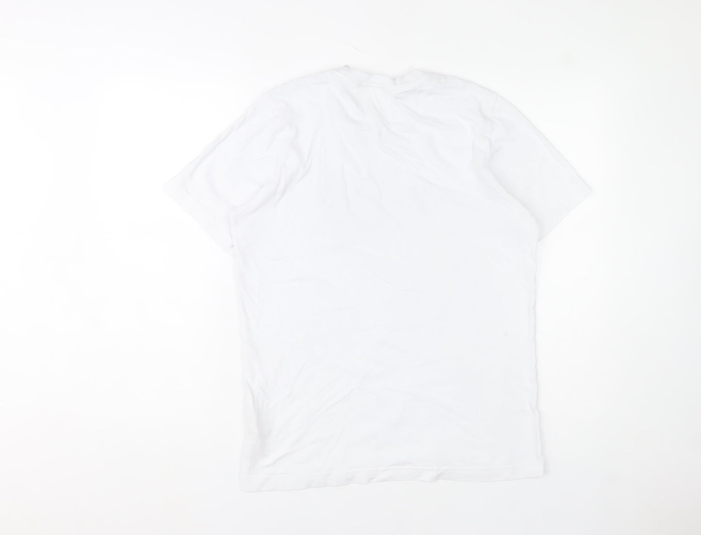 Mens UK Size S adidas White  T-Shirt