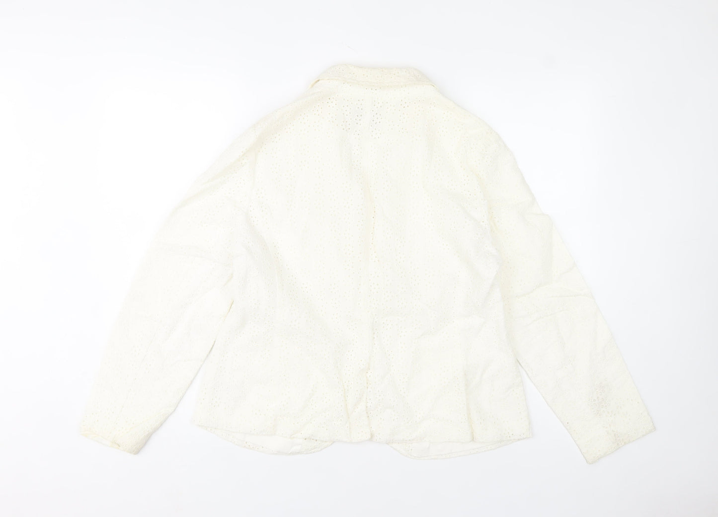 Womens UK Size 16 Monsoon Ivory Basic Jacket