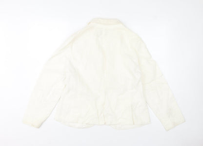 Womens UK Size 16 Monsoon Ivory Basic Jacket