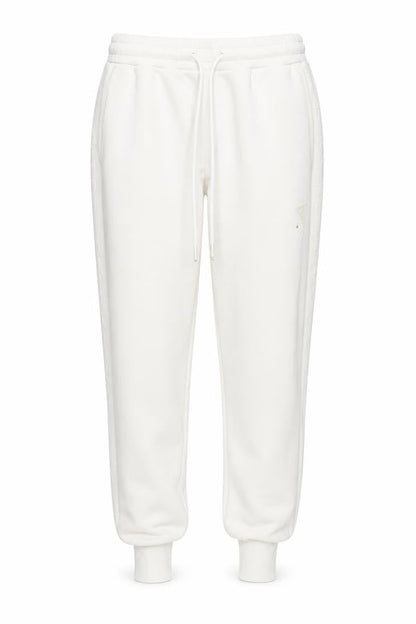 Womens UK Size S GUESS Regular Fit Jogger White Trousers