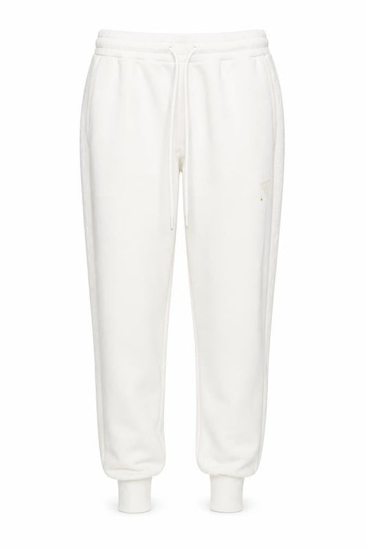 Womens UK Size S GUESS Regular Fit Jogger White Trousers