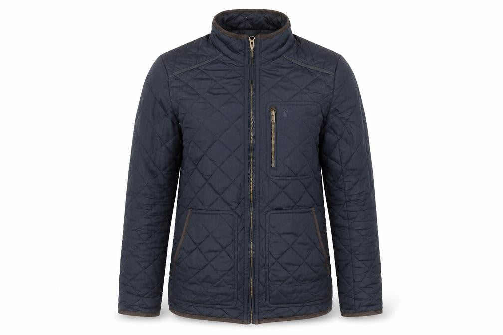 Womens UK Size S Joules Blue Quilted Coat