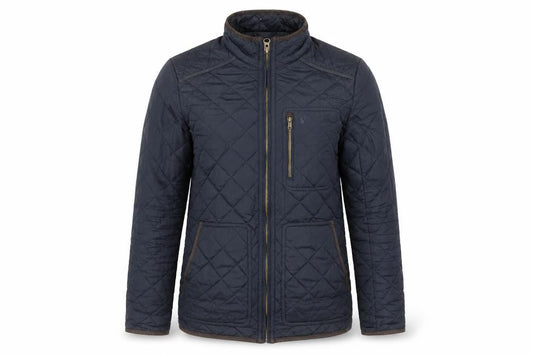 Womens UK Size S Joules Blue Quilted Coat