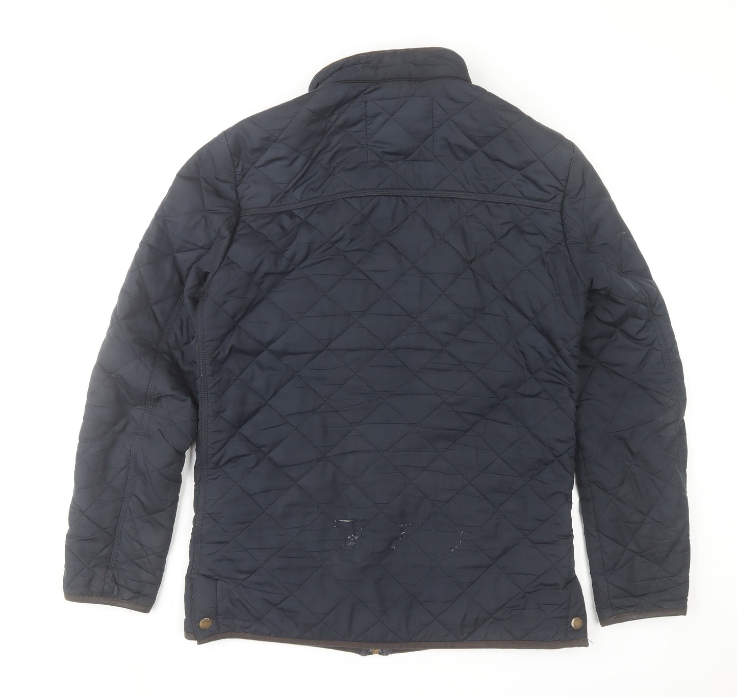 Womens UK Size S Joules Blue Quilted Coat