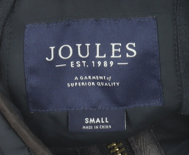 Womens UK Size S Joules Blue Quilted Coat