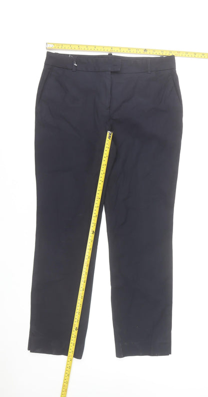 Massimo Dutti Men's Black Slim Fit Chino Trousers Size M
