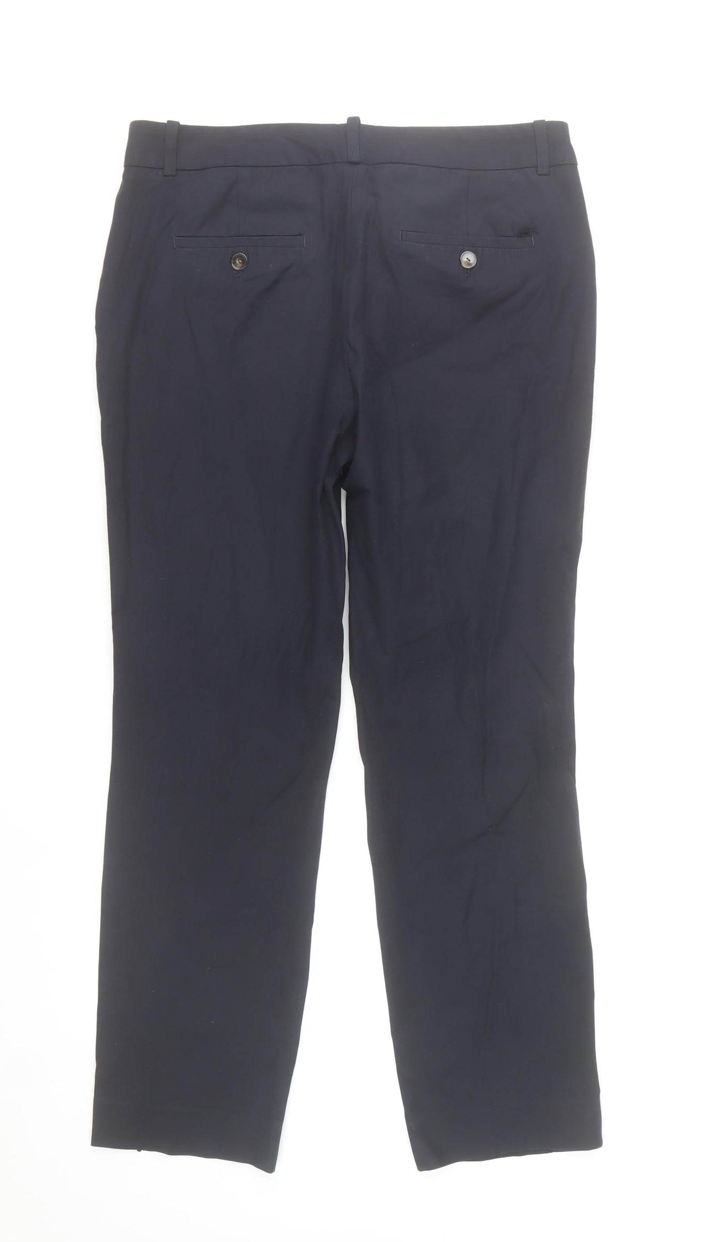 Massimo Dutti Men's Black Slim Fit Chino Trousers Size M