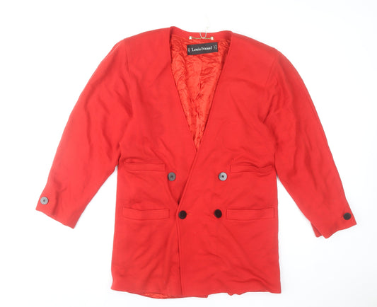 Womens UK Size 10 Louis Féraud Red Blazer