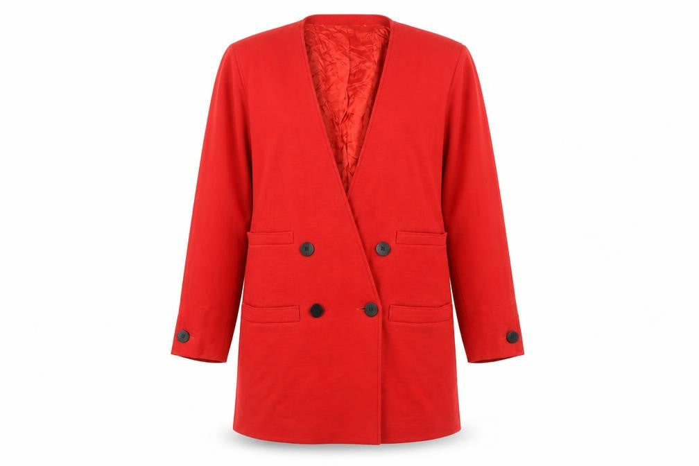 Womens UK Size 10 Louis Féraud Red Blazer