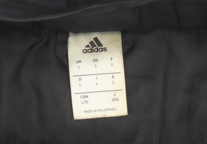 Adidas Men’s Black Sheffield United Hooded Puffer Jacket Size L