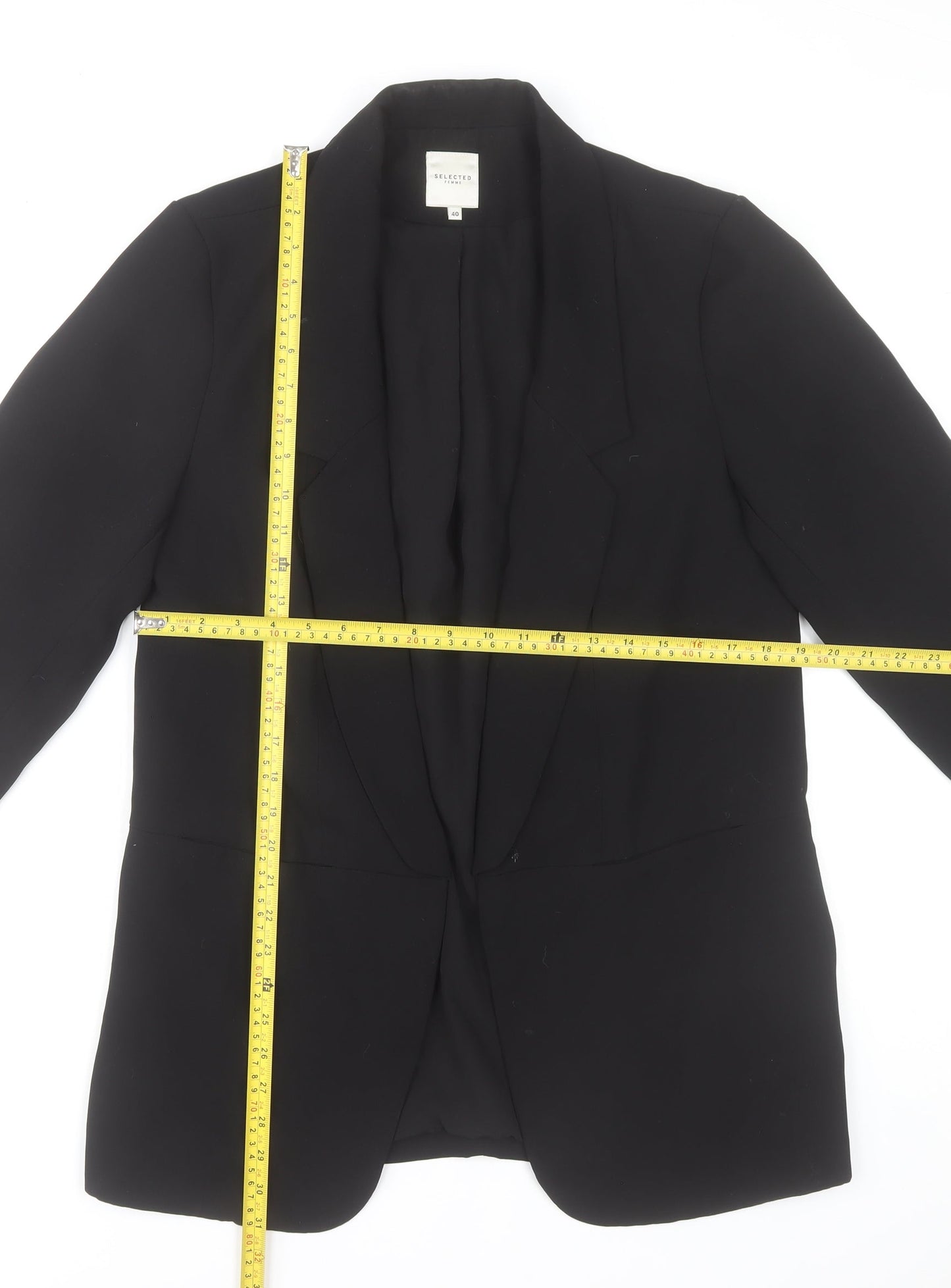 SELECTED FEMME Women’s Black Size 12 Tailored Blazer Jacket