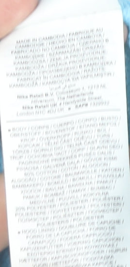 Nike Girls Blue Pullover Fleece Hoodie XL 14-15 Years Hooded Sweatshirt