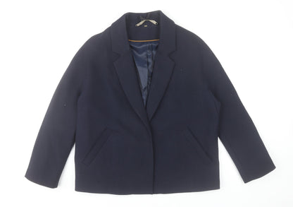 Womens UK Size M Jigsaw Blue Basic Jacket