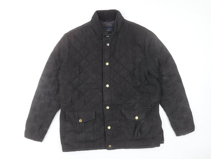 Howick Men's Black Quilted Jacket L The Pembroke Outdoor Coat