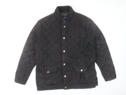 Howick Men's Black Quilted Jacket L The Pembroke Outdoor Coat