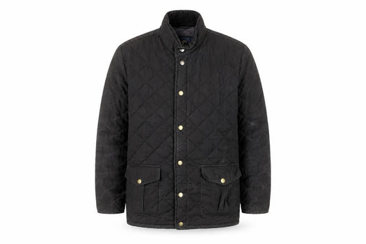 Howick Men's Black Quilted Jacket L The Pembroke Outdoor Coat