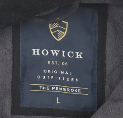 Howick Men's Black Quilted Jacket L The Pembroke Outdoor Coat