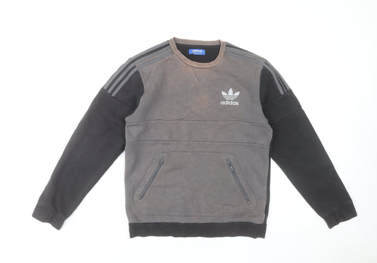 Mens UK Size S adidas Grey Pullover Sweatshirt