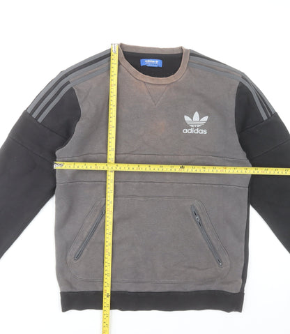 Mens UK Size S adidas Grey Pullover Sweatshirt