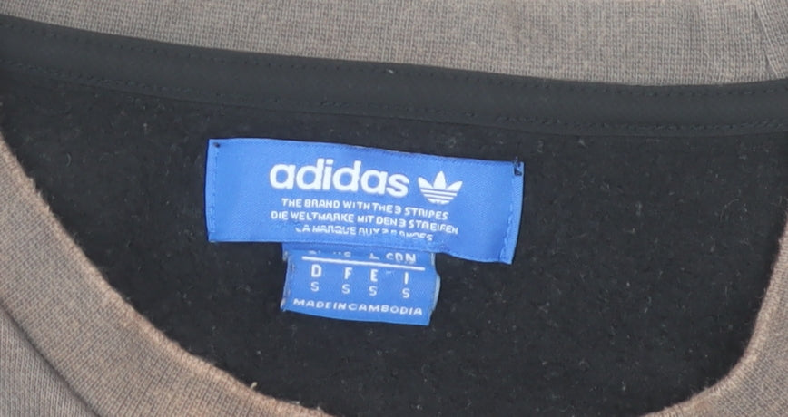 Mens UK Size S adidas Grey Pullover Sweatshirt