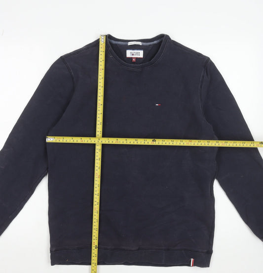 Tommy Hilfiger Denim Men's Navy XL Crew Neck Sweatshirt