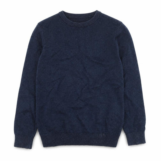 Next Boys Navy Blue Crew Neck Jumper Size 82cm Classic Knit