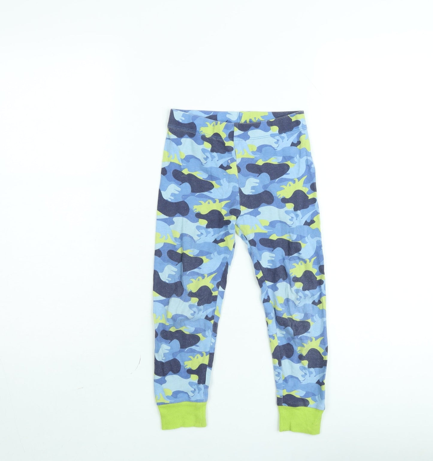 Dunnes Stores Boys Blue Camouflage Dinosaur Pyjama Pants 5-6 Years