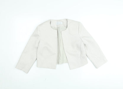 Fenn Wright Manson Women's Ivory Cropped Bouclé Jacket Size 10