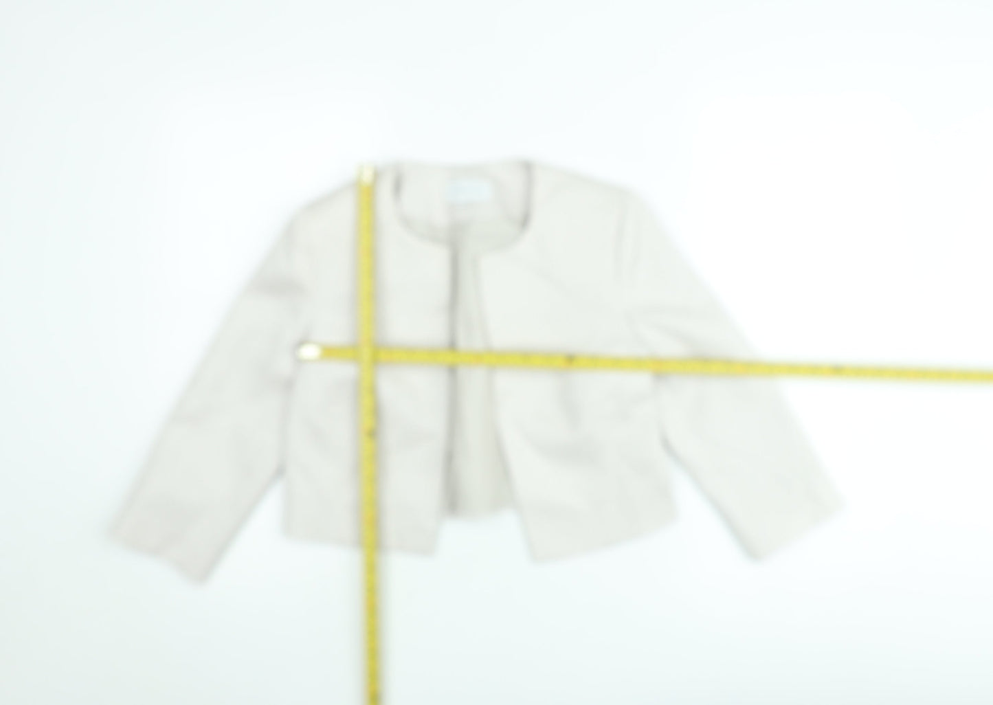 Fenn Wright Manson Women's Ivory Cropped Bouclé Jacket Size 10