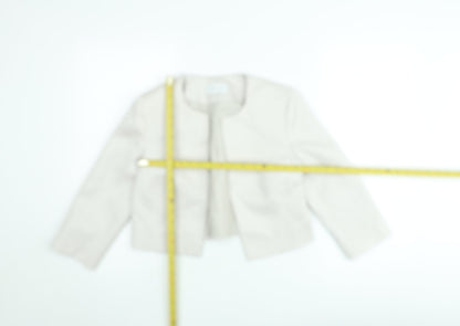 Fenn Wright Manson Women's Ivory Cropped Bouclé Jacket Size 10