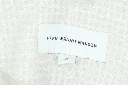Fenn Wright Manson Women's Ivory Cropped Bouclé Jacket Size 10