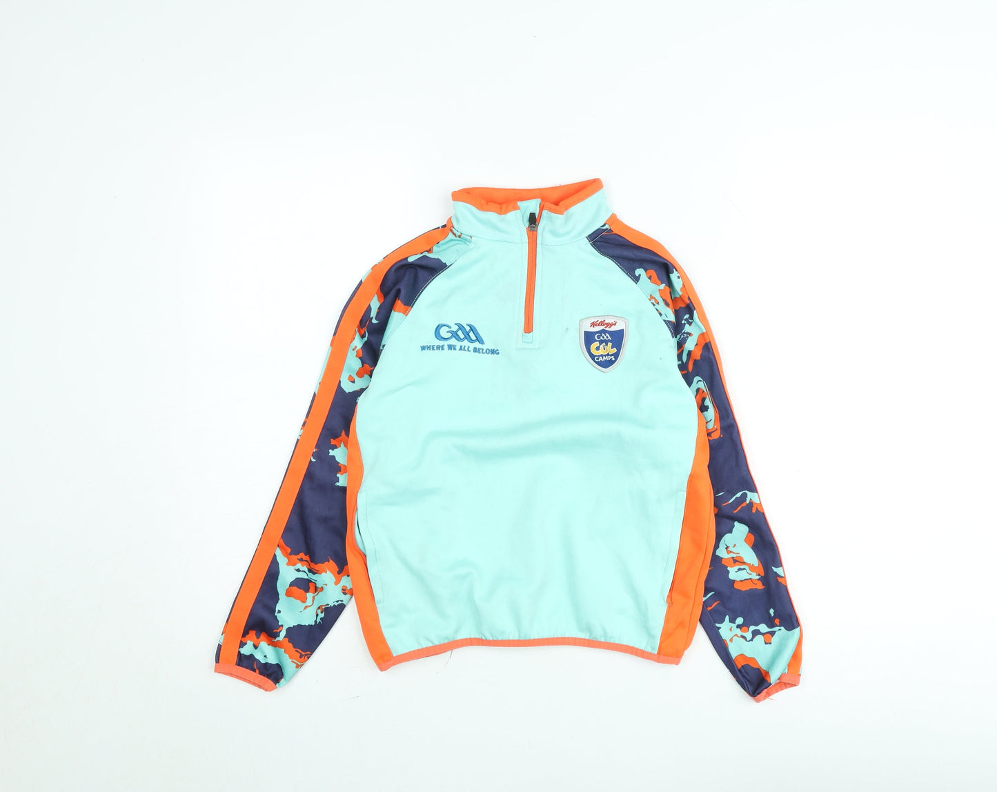 McKvr Boys Blue 3-4 Years 1/4 Zip Sports Sweatshirt