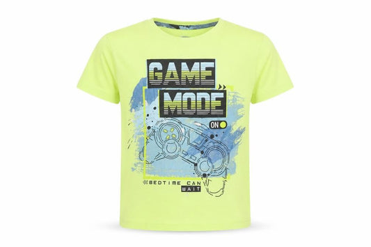 Dunnes Stores Boys Yellow Graphic Gaming Print T-Shirt 5-6 Years