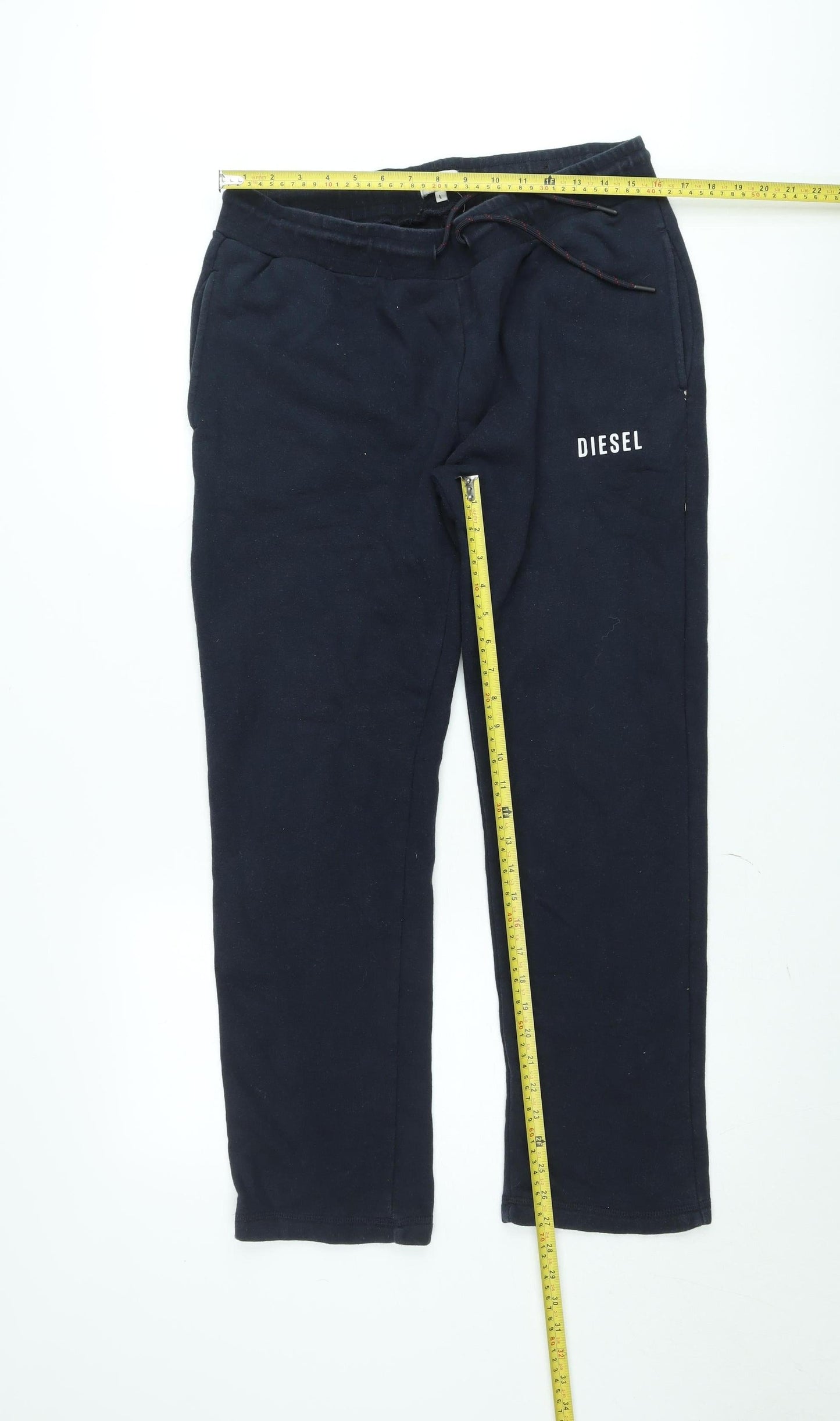 Diesel Men's Black Jogger Sweatpants L Regular Fit Activewear Trousers