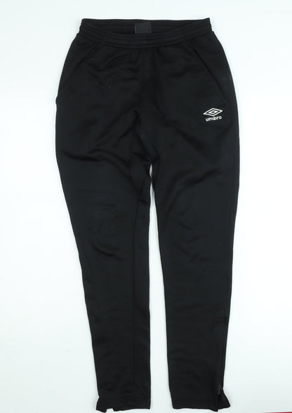 Umbro Men's Black M Slim Fit Track Pants with Zip Pockets