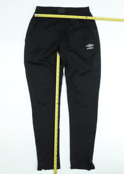Umbro Men's Black M Slim Fit Track Pants with Zip Pockets