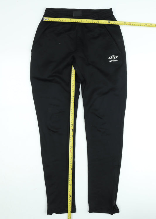 Umbro Men's Black M Slim Fit Track Pants with Zip Pockets
