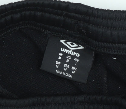 Umbro Men's Black M Slim Fit Track Pants with Zip Pockets