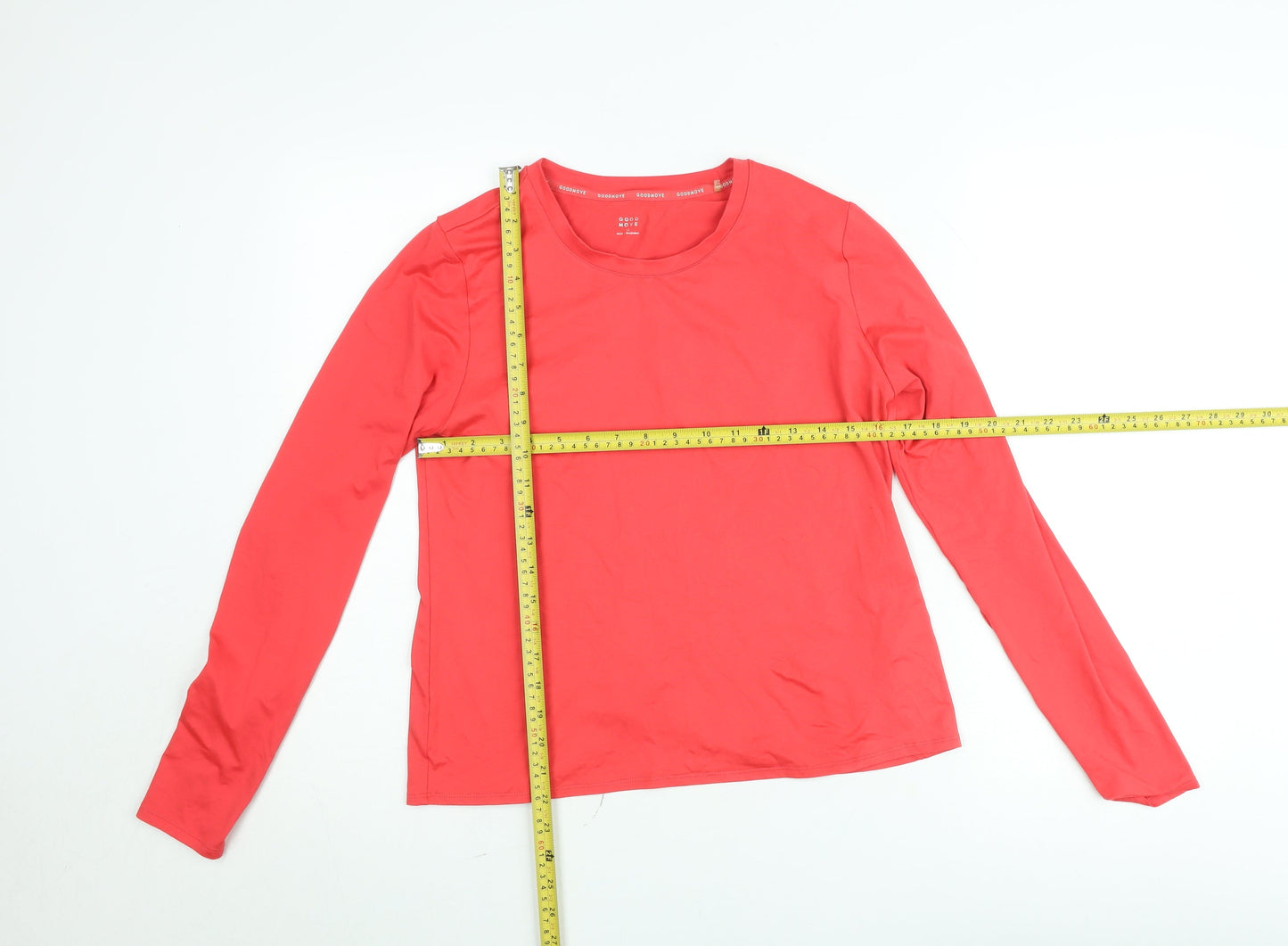 Marks and Spencer Goodmove Red Long Sleeve Stretch Top Women’s Size 12