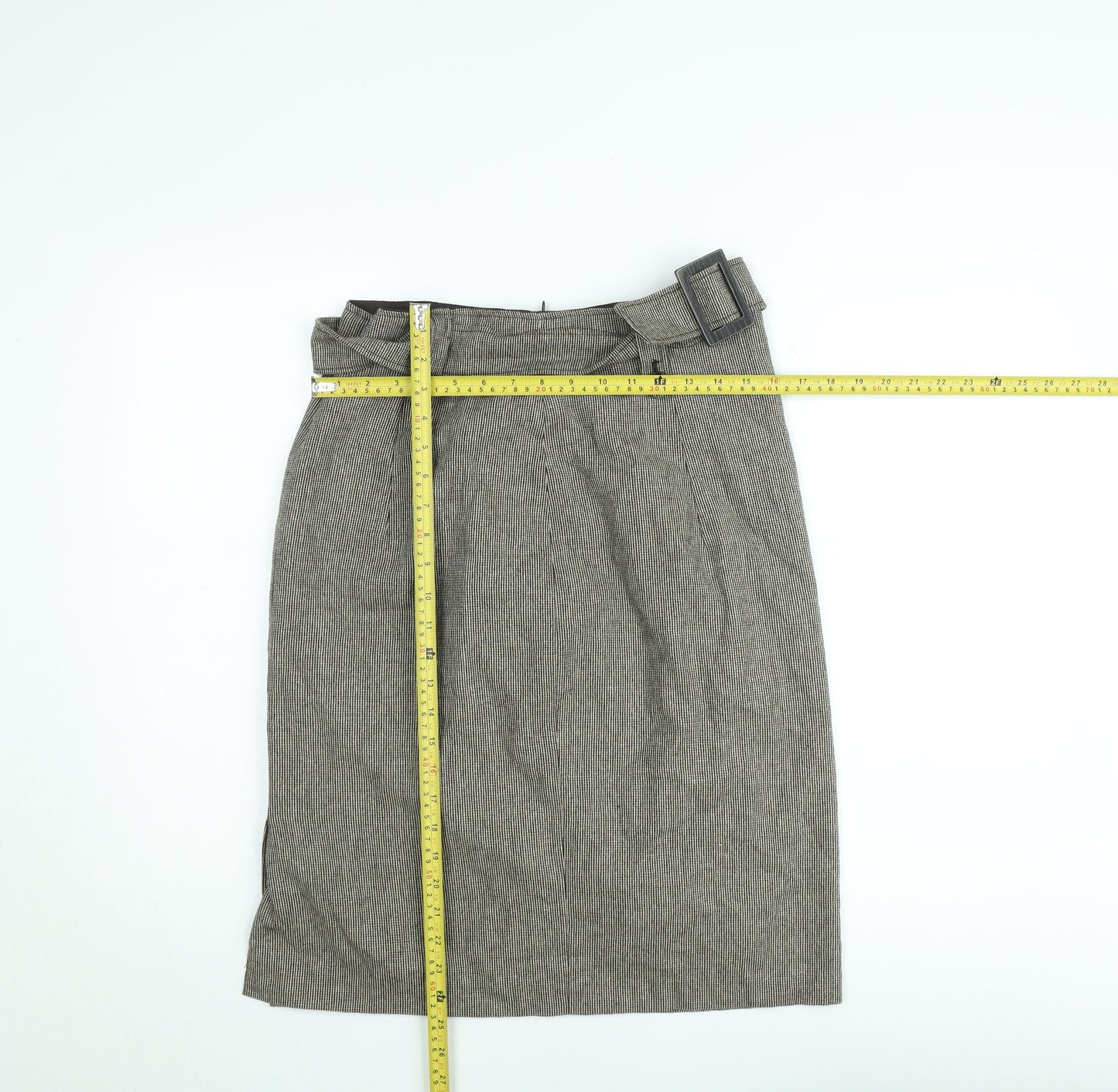 Apanage Women’s Grey Herringbone Pencil Skirt Size 10