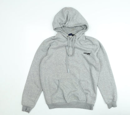 Azzurri Sport Men's Grey Pullover Hoodie Medium Fleece Regular Fit