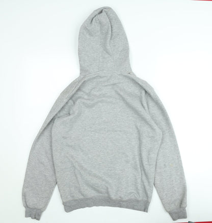 Azzurri Sport Men's Grey Pullover Hoodie Medium Fleece Regular Fit