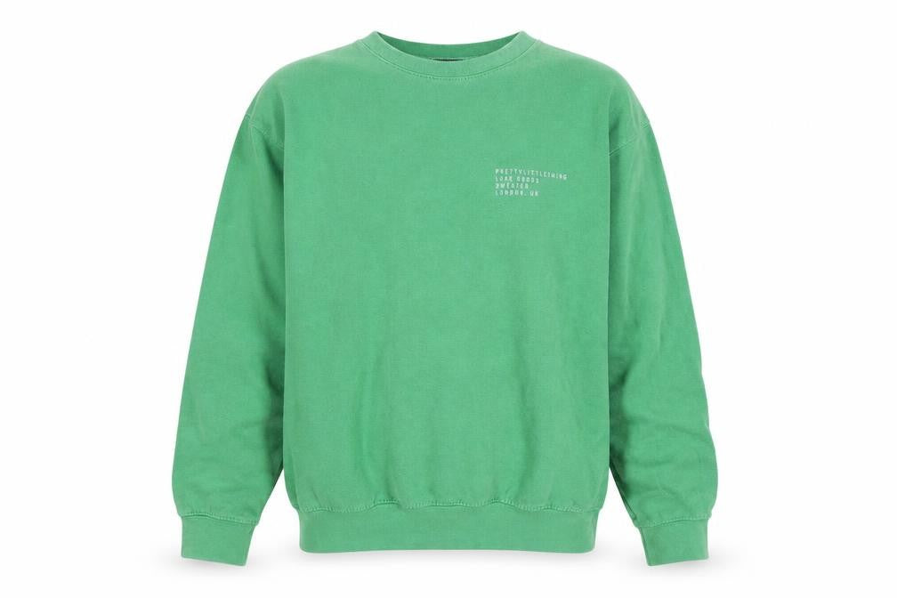 PrettyLittleThing Womens Green Small Pullover Sweatshirt