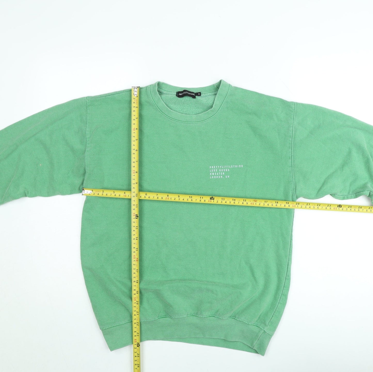 PrettyLittleThing Womens Green Small Pullover Sweatshirt