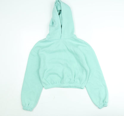 Light & Shade Women’s Green Pullover Hoodie Size M Fleece Lined