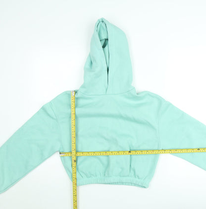 Light & Shade Women’s Green Pullover Hoodie Size M Fleece Lined