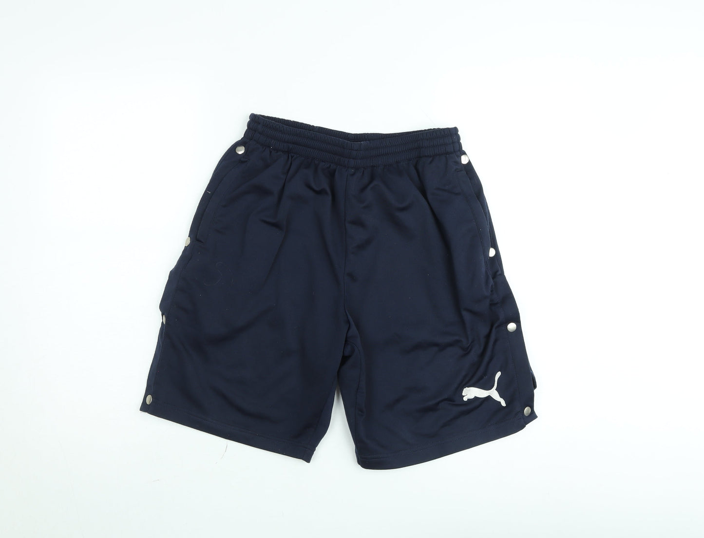 Puma Men's Blue Regular Fit Sweat Shorts Size M Elastic Waist