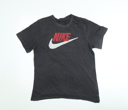 Nike Men's Black Crew Neck Short Sleeve Graphic T-Shirt M