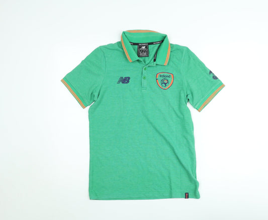 New Balance Men's Green Ireland Polo Shirt Size S Football Sportswear